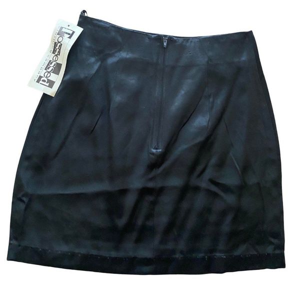 Vintage Possessed Black Mini Skirt 1990s - Junior's Size 5 - NWT - Picture 3 of 12